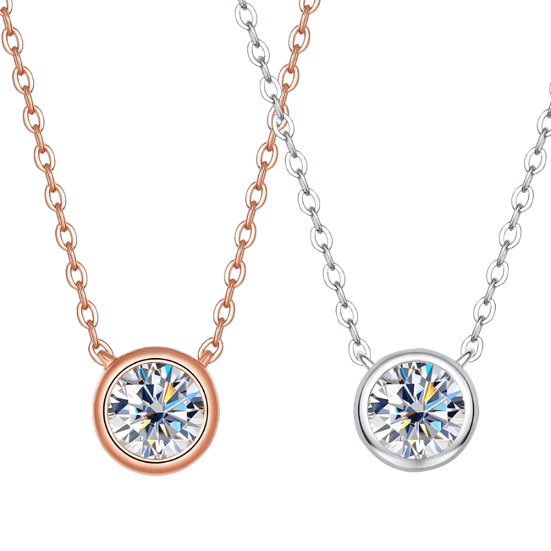 Strahlende Moissanit-Luxuskette – 18 Karat vergoldete Eleganz
