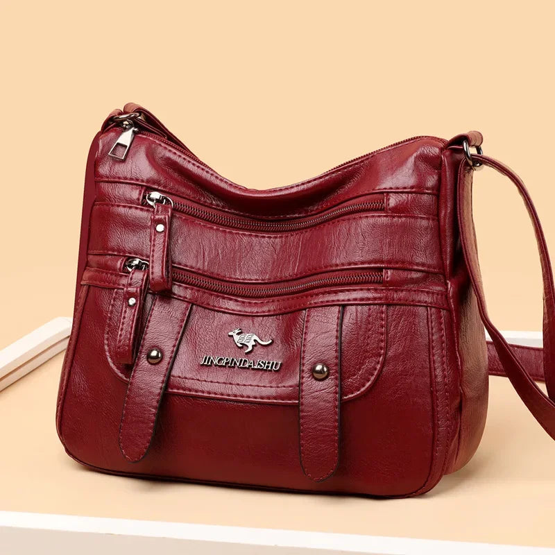 Praktische Damen Ledertasche