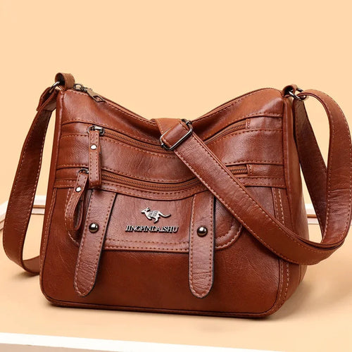 Praktische Damen Ledertasche