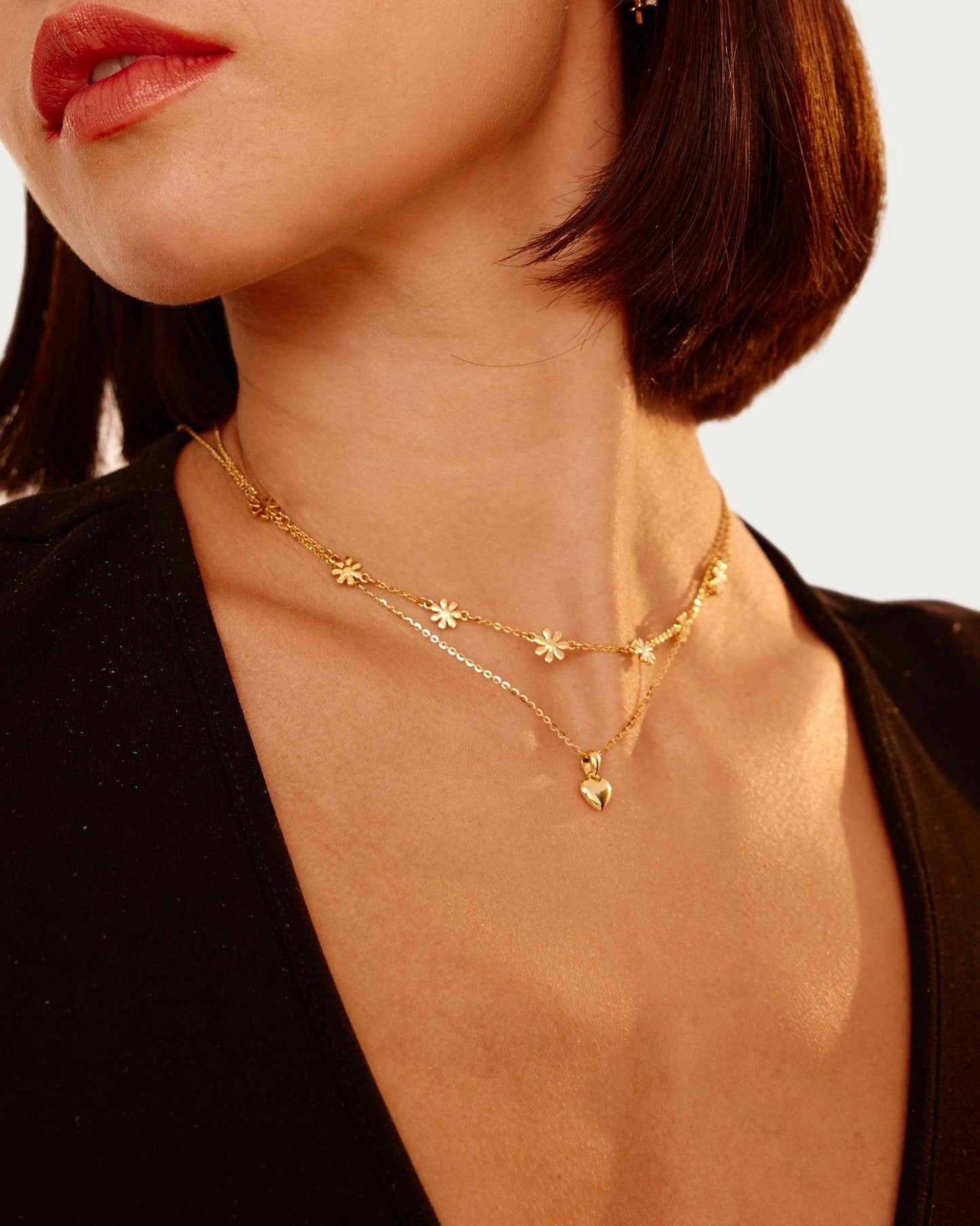 Goldene Herzkette