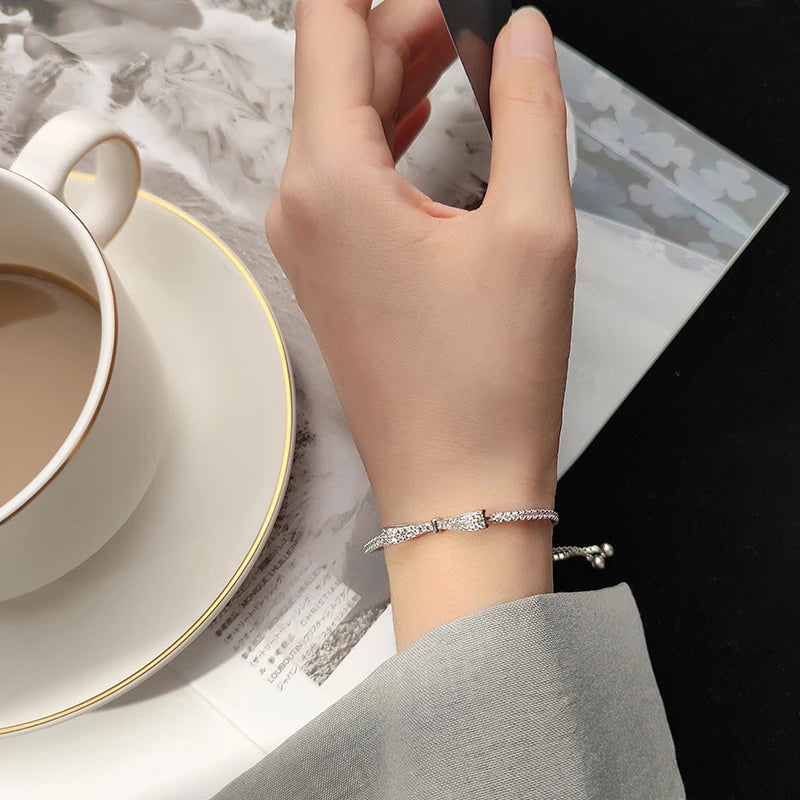 Authentisches verstellbares Armband aus 925er Sterlingsilber