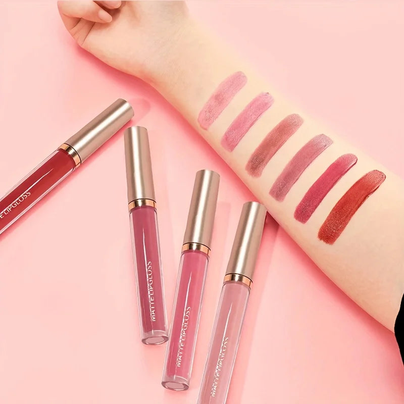 Matter Lippenstift – Set mit 6 Farben