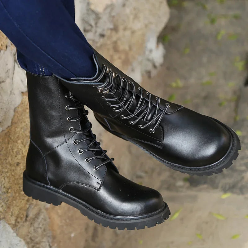 Men's High-Top Non-Slip Leather Boots