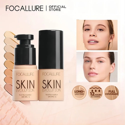 Wasserfeste, matte Flüssig-Foundation für das Gesicht Focallure