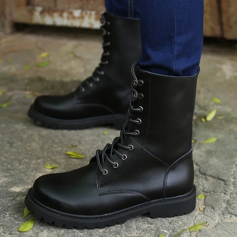 Men's High-Top Non-Slip Leather Boots