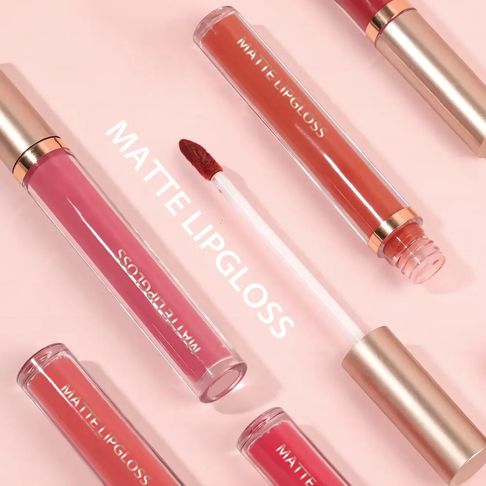 Matter Lippenstift – Set mit 6 Farben