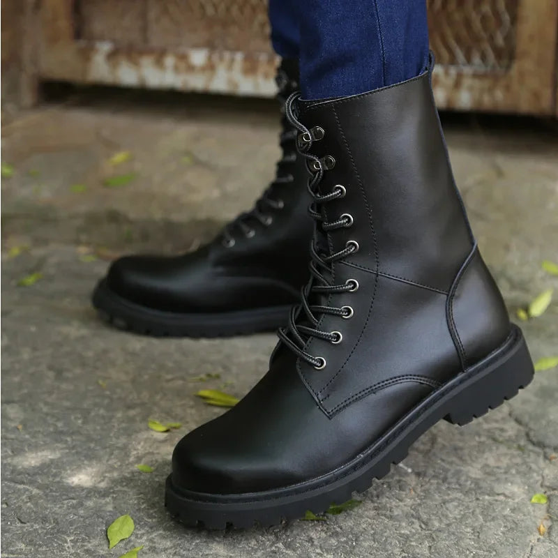 Men's High-Top Non-Slip Leather Boots