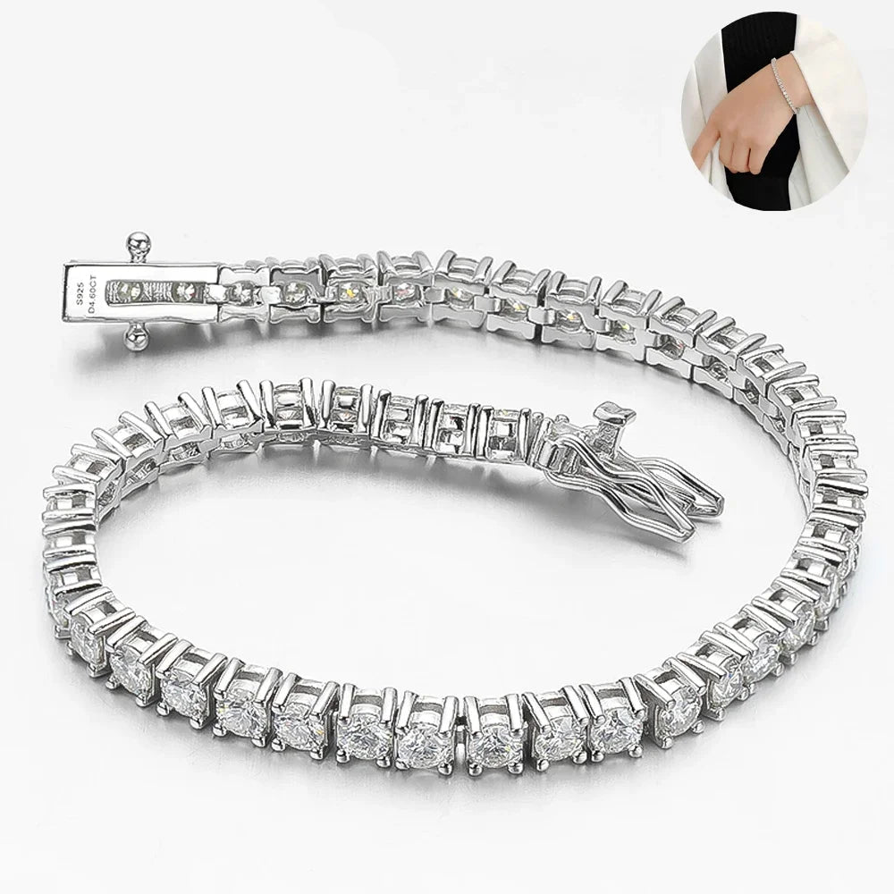 Serenity Moissanite Tennisarmband – Erschwinglicher Luxus und Brillanz