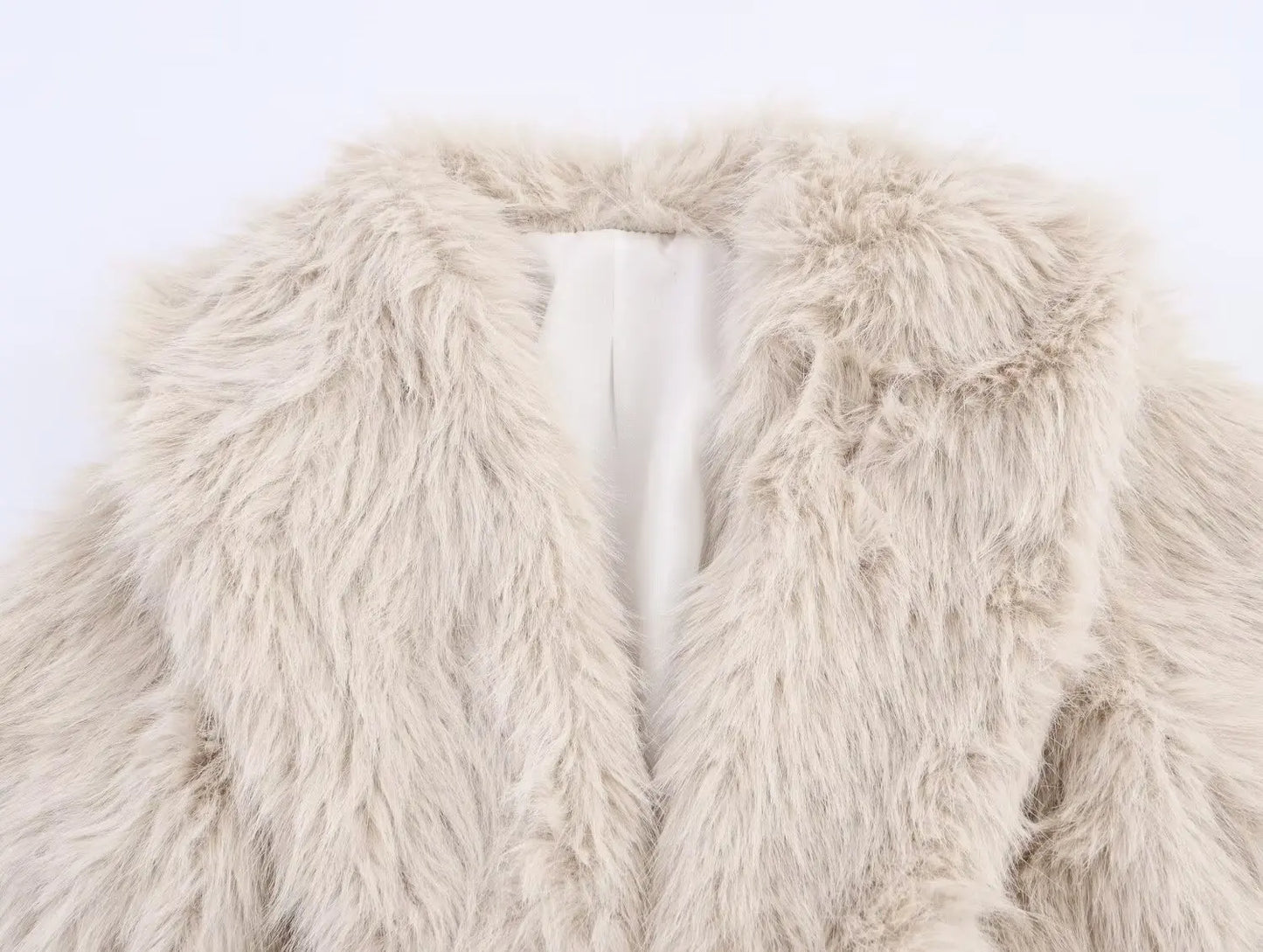 Elegant Faux Fur Long Winter Coat for Women