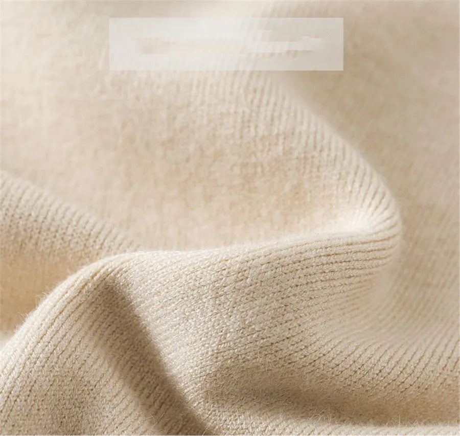 Rollkragenpullover mit Plüschfutter