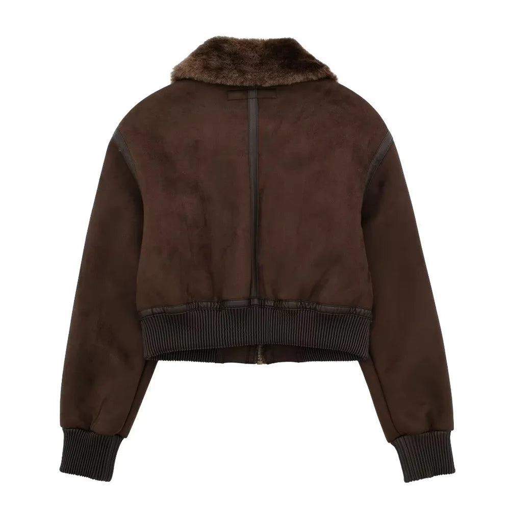 Elegant Autumn/Winter Women's Loose Double-Sided Jacket