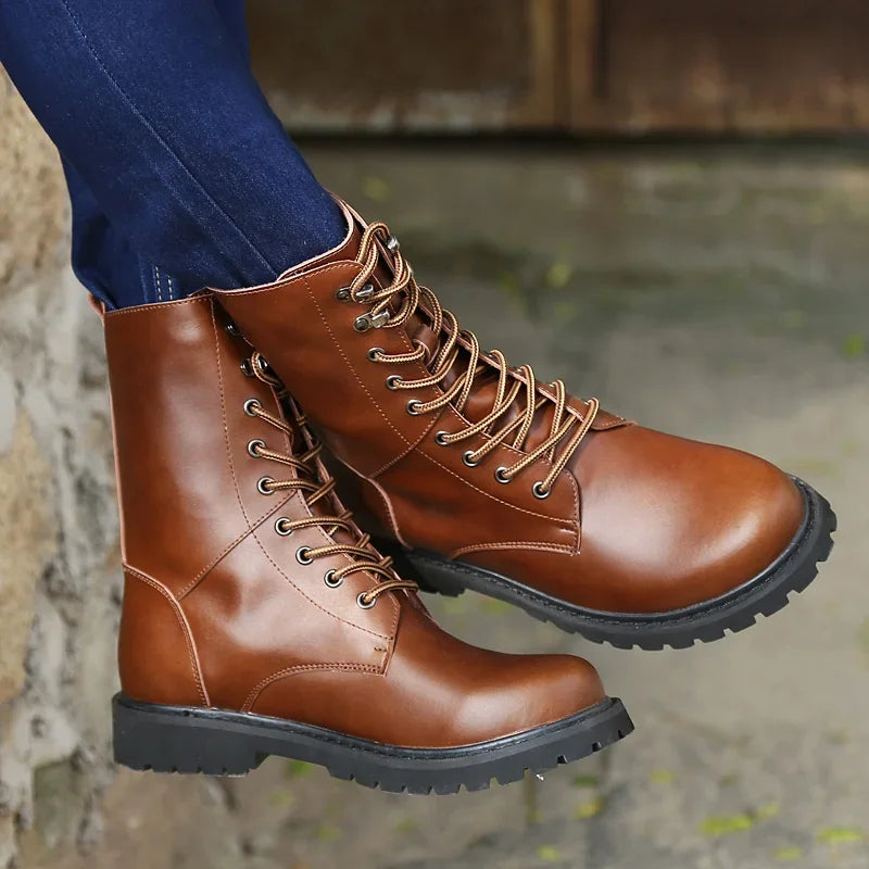 Men's High-Top Non-Slip Leather Boots