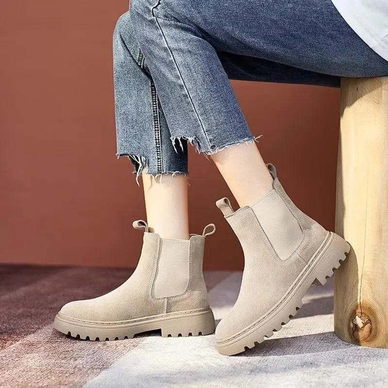 Women's Matte Finish Chelsea Boots - Autumn Winter Collection