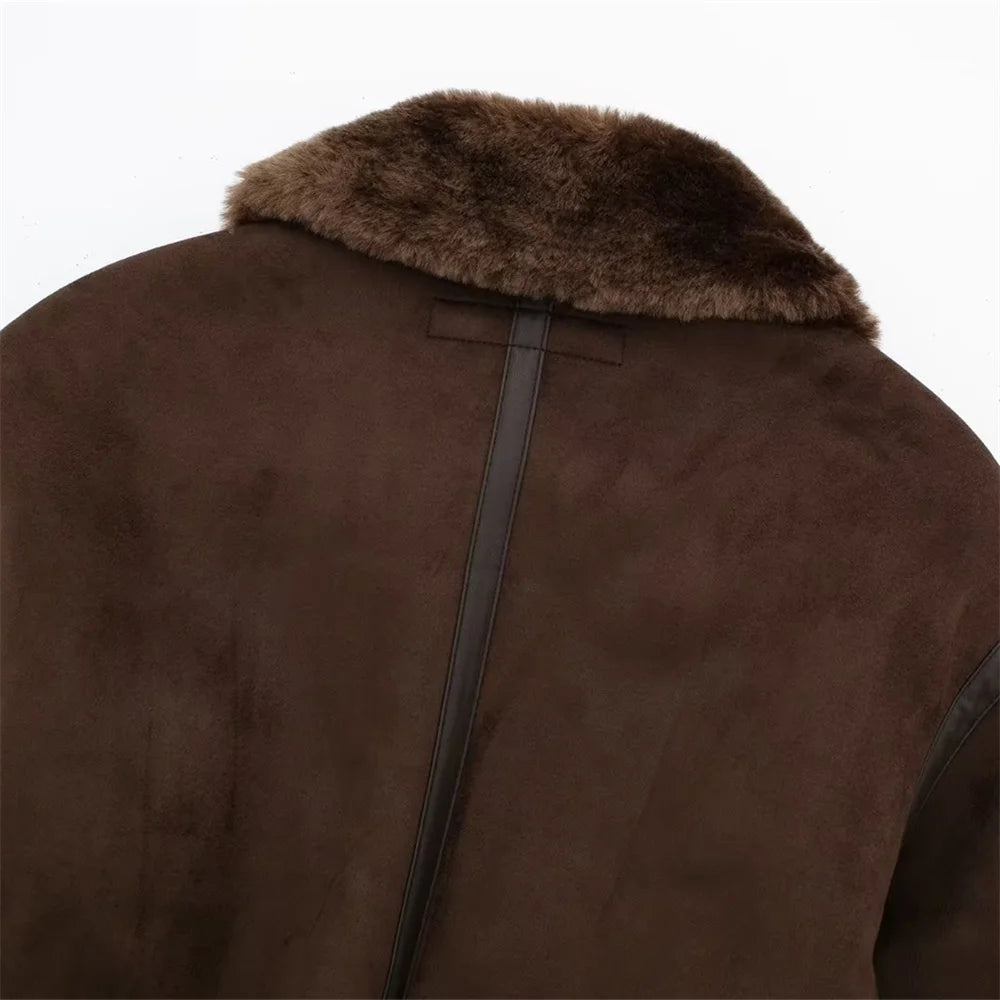 Elegant Autumn/Winter Women's Loose Double-Sided Jacket