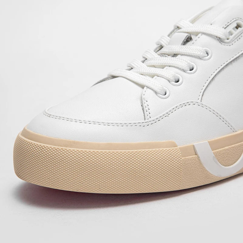 Women's Simple White Leather Comfort Shoes
