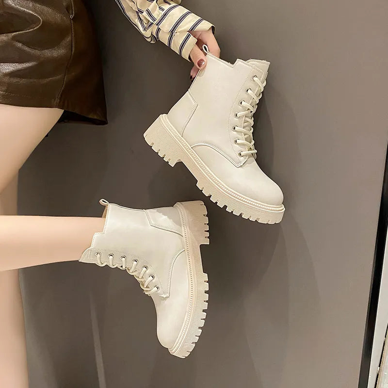 Plüsch Stiefeletten Damen 2024