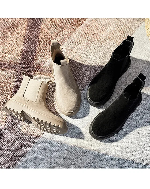 Women's Matte Finish Chelsea Boots - Autumn Winter Collection