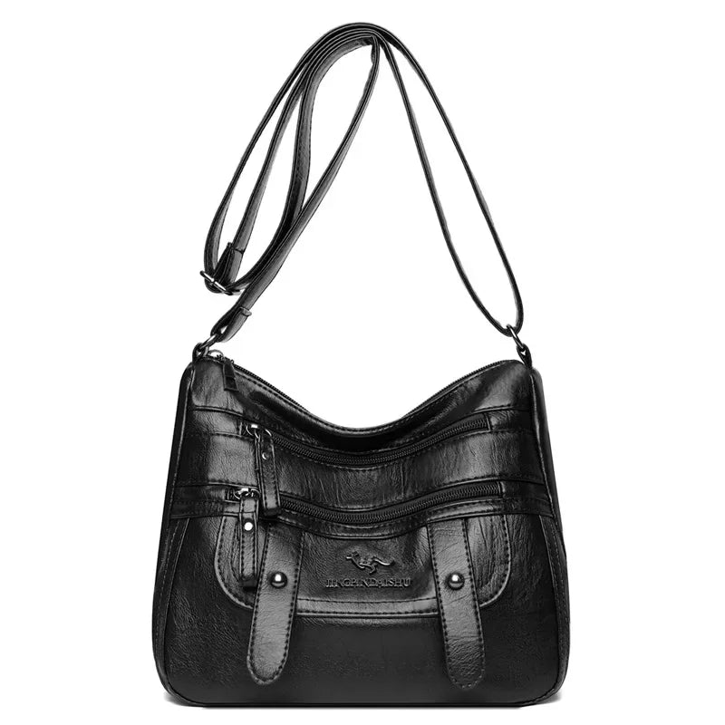 Praktische Damen Ledertasche