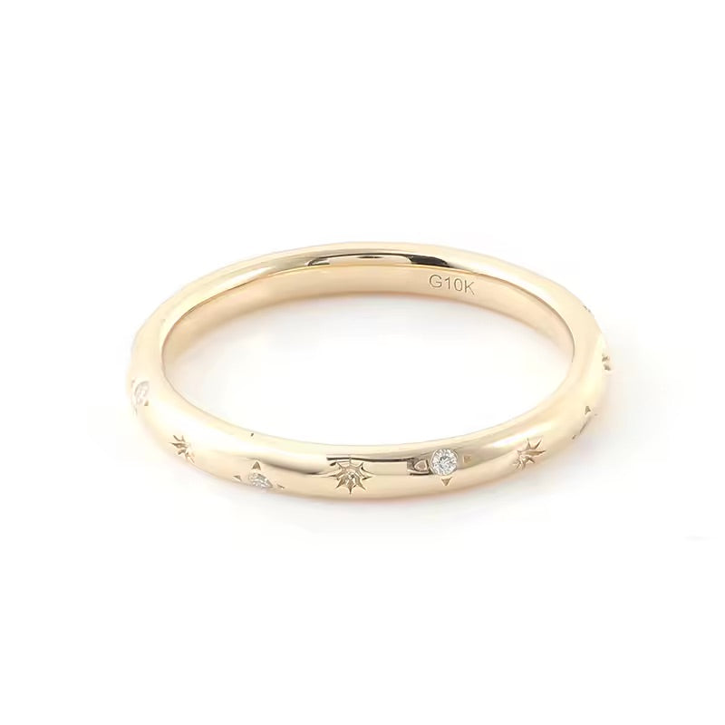 Ivictress Moissanite Luxury Band Ring – Exclusive Sparkle