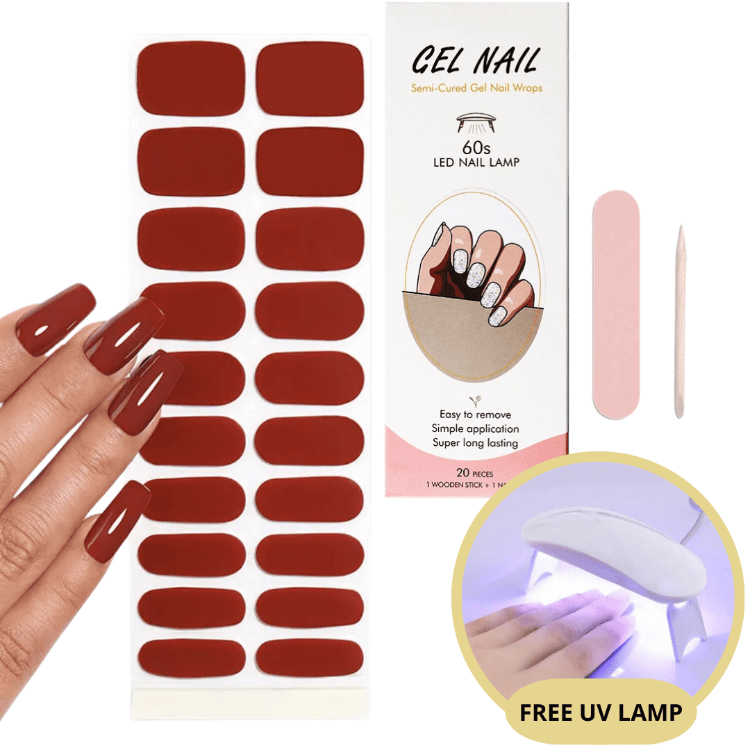 Gelnagelstickerset - Gratis UV-lamp - Perfecte nagels in enkele minuten