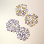 Prachtige Moissanite Bloem Oorbellen - Luxe Glans