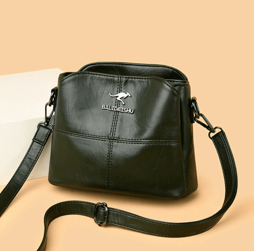 Dames leren crossbody tas