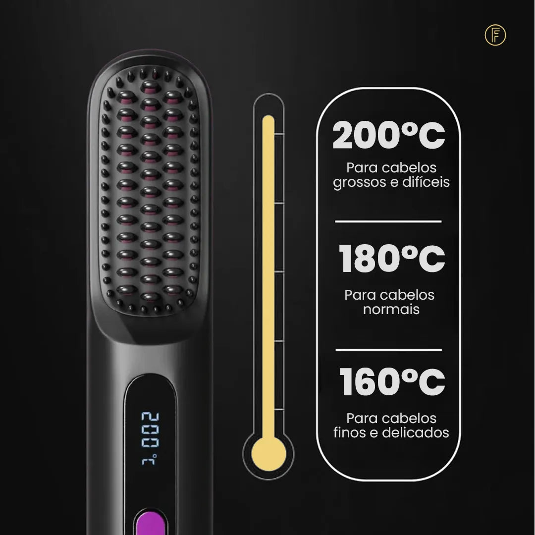 Escova Alisadora Portátil - BeautyMax Pro®