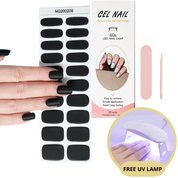 Kit d'autocollants pour ongles en gel - Lampe UV gratuite - Des ongles parfaits en quelques minutes