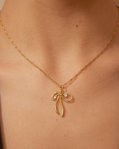 Bow Necklace