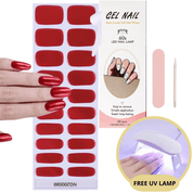 Kit d'autocollants pour ongles en gel - Lampe UV gratuite - Des ongles parfaits en quelques minutes