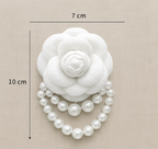 Faux Pearl Flower Brooch – alternate view 2