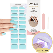 Kit d'autocollants pour ongles en gel - Lampe UV gratuite - Des ongles parfaits en quelques minutes