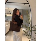 Élodie Brown Large Everyday Tote Bag