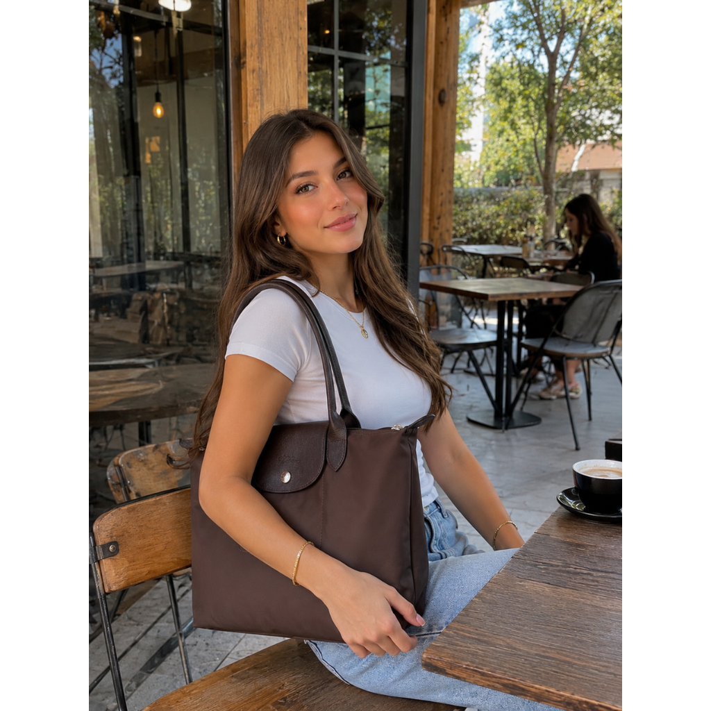 Élodie Mocha Large Everyday Tote Bag