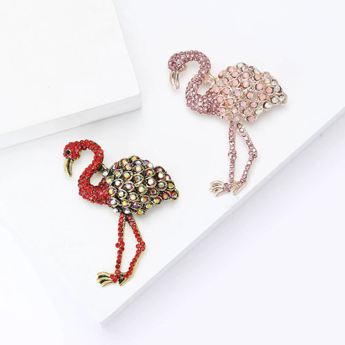 Crystal Flamingo Brooch – alternate view 2