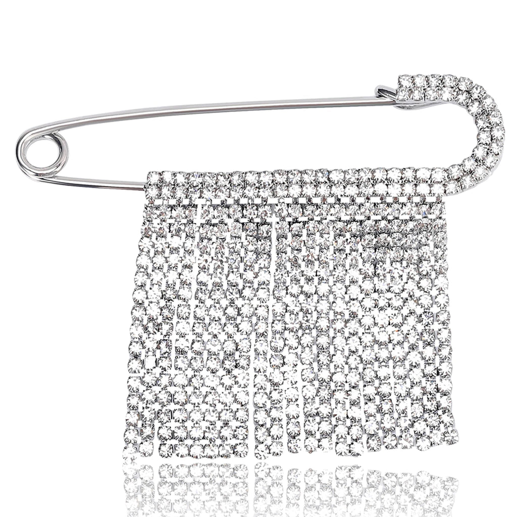 Crystal Tassel Statement Brooch – alternate view 2