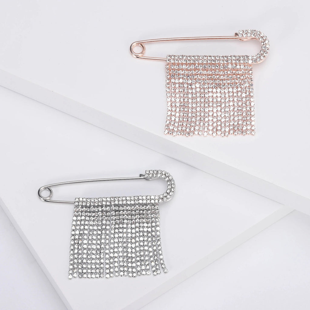Crystal Tassel Statement Brooch – alternate view 3