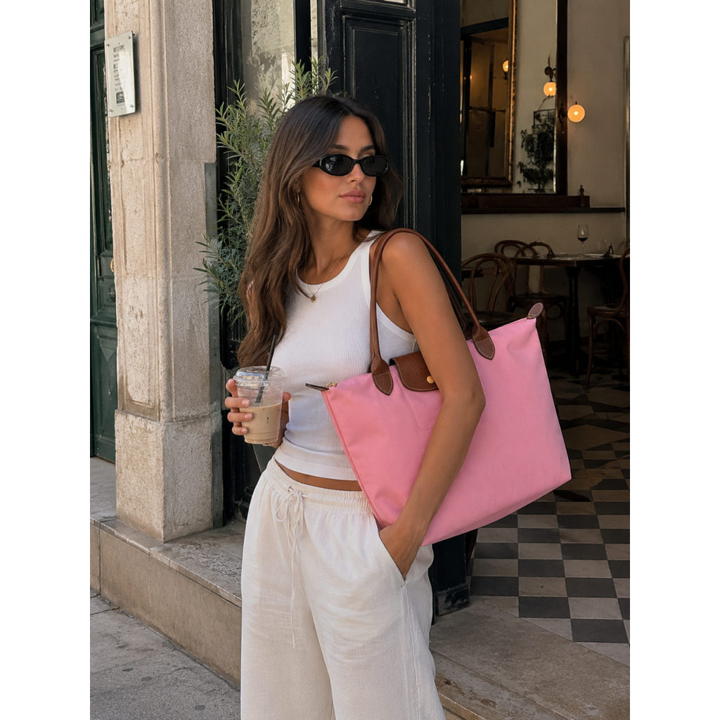 Élodie Pink Large Everyday Tote Bag