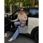 Élodie Light Grey Large Everyday Tote Bag