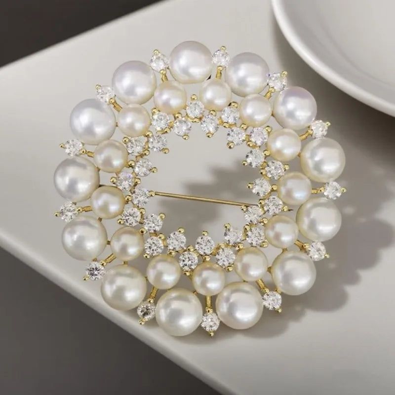 Faux Pearl Statement Brooch – alternate view 2