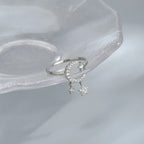 Bague à pampilles lunaires en argent 925 Lunar Elegance