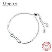 Authentisches verstellbares Armband aus 925er Sterlingsilber