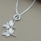 Halskette mit Libellenanhänger aus 925er Sterlingsilber