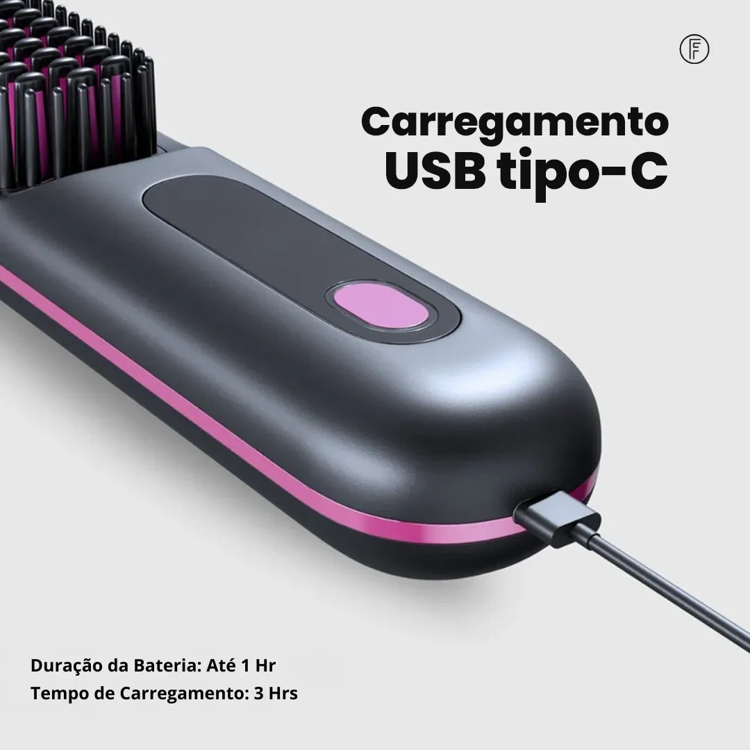Escova Alisadora Portátil - BeautyMax Pro®