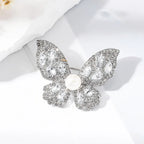 Crystal Butterfly Brooch