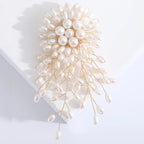 Faux Pearl Flower Brooch – alternate view 3