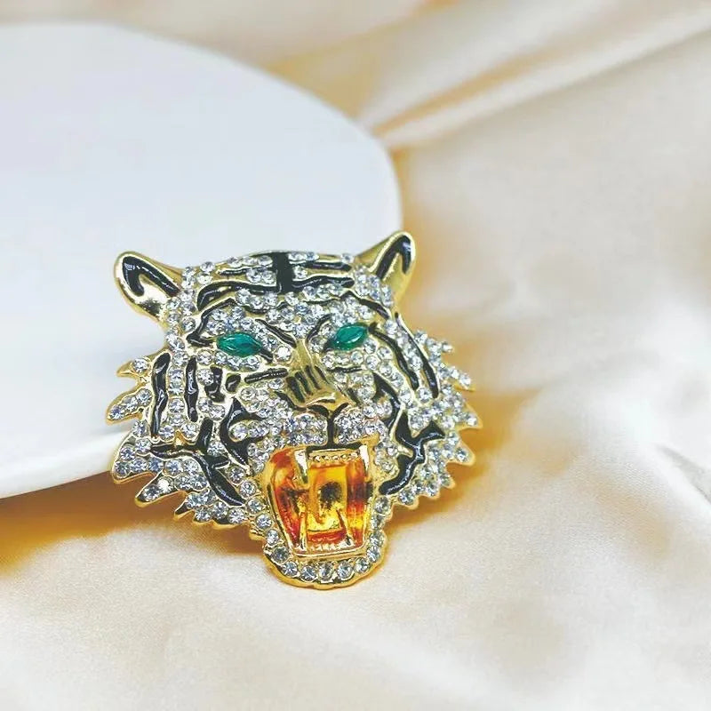 Crystal Tiger Brooch – alternate view 2