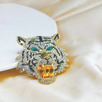 Crystal Tiger Brooch – alternate view 2