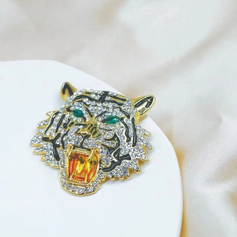 Crystal Tiger Brooch – alternate view 3
