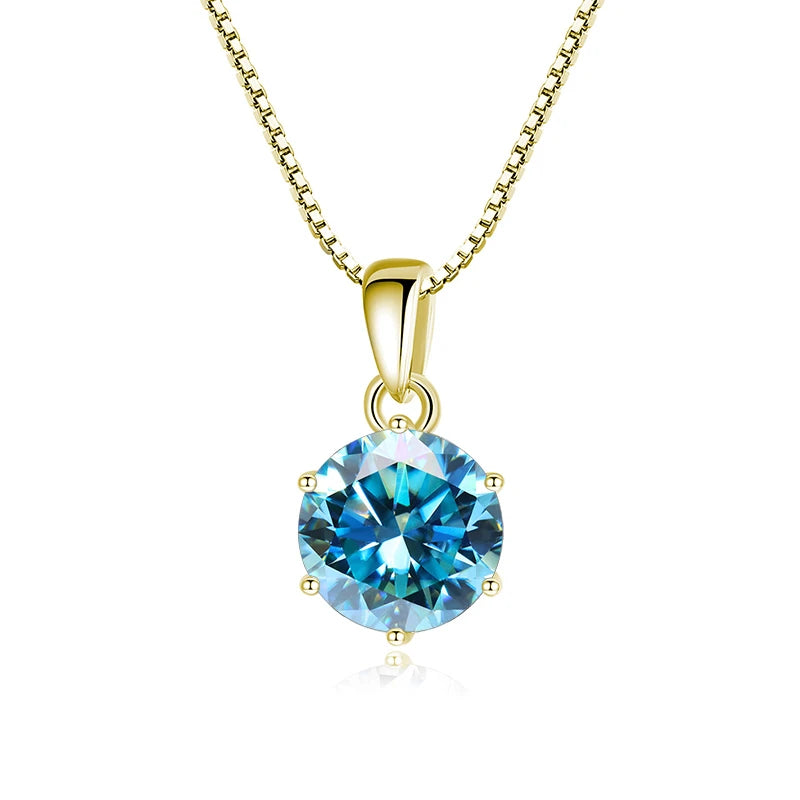 Luminous Moissanite Pendant Necklace - Affordable Luxury for Women